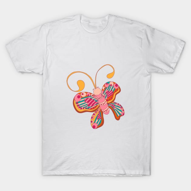 Lovely Butterfly T-Shirt by lisenok